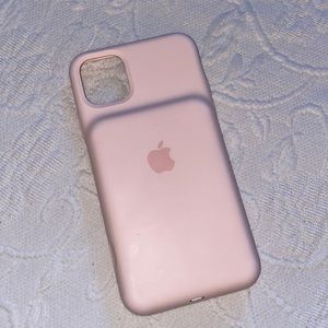 Silicone IPhone 11 Pro Max Charging Case (pink)
